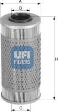 UFI 26.689.00 - Degvielas filtrs adetalas.lv