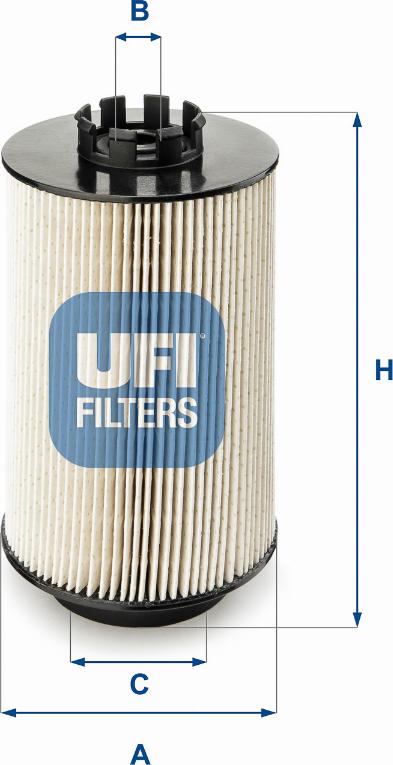 UFI 26.011.00 - Degvielas filtrs adetalas.lv