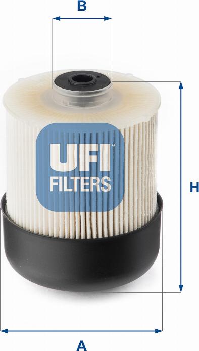 UFI 26.115.00 - Degvielas filtrs adetalas.lv