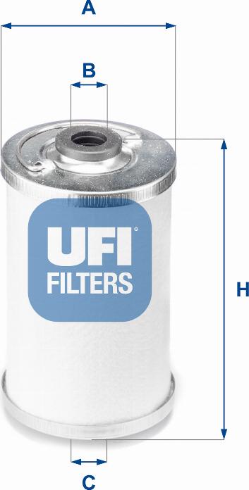 UFI 21.050.00 - Degvielas filtrs adetalas.lv