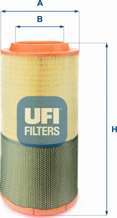 UFI 27.619.00 - Gaisa filtrs adetalas.lv