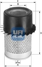 UFI 27.923.00 - Gaisa filtrs adetalas.lv