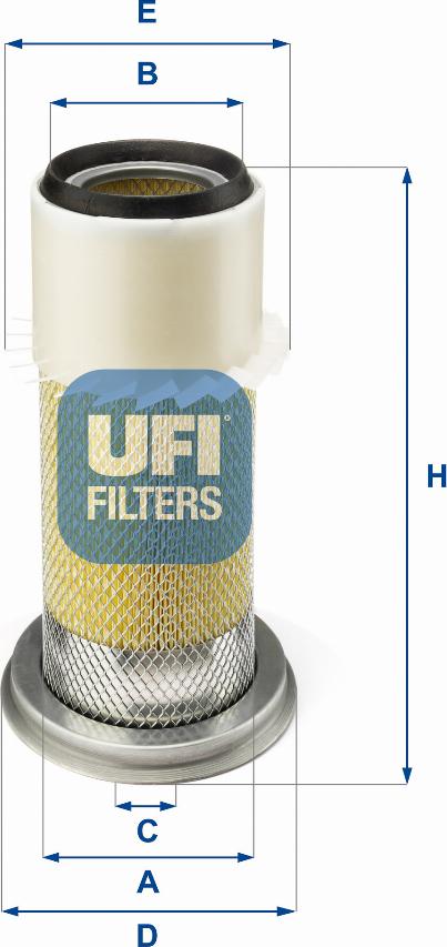 UFI 27.078.00 - Gaisa filtrs adetalas.lv