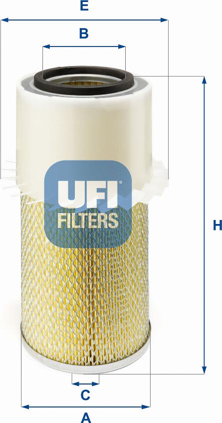 UFI 27.878.00 - Gaisa filtrs adetalas.lv