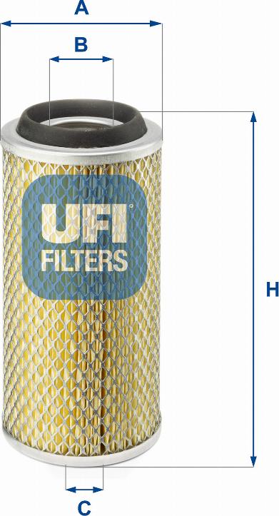 UFI 27.801.00 - Gaisa filtrs adetalas.lv