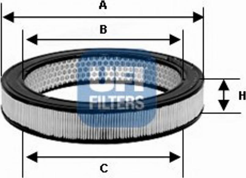 UFI 27.744.00 - Gaisa filtrs adetalas.lv