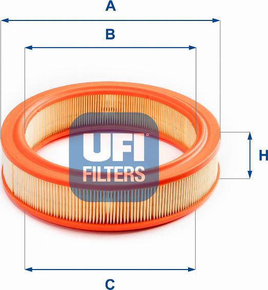 UFI 27.785.00 - Gaisa filtrs adetalas.lv