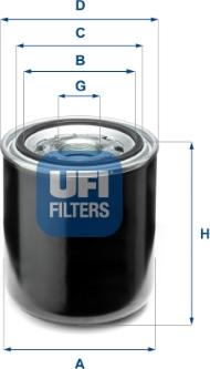 UFI 27.A66.00 - Gaisa sausinātāja patrona, Gaisa kompresors adetalas.lv