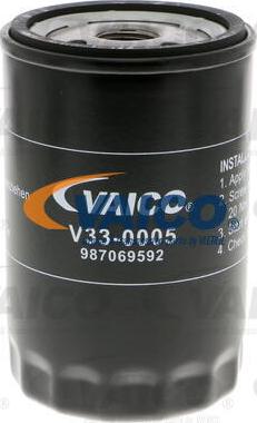 VAICO V33-0005 - Eļļas filtrs adetalas.lv