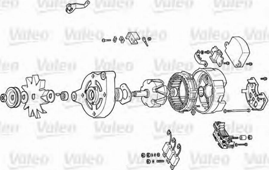 Valeo 9AR2854P - Ģeneratora sprieguma regulators adetalas.lv