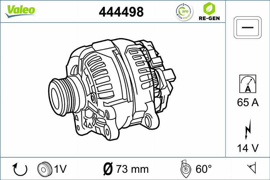 Valeo 444498 - Ģenerators adetalas.lv