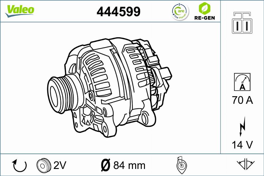 Valeo 444599 - Ģenerators adetalas.lv