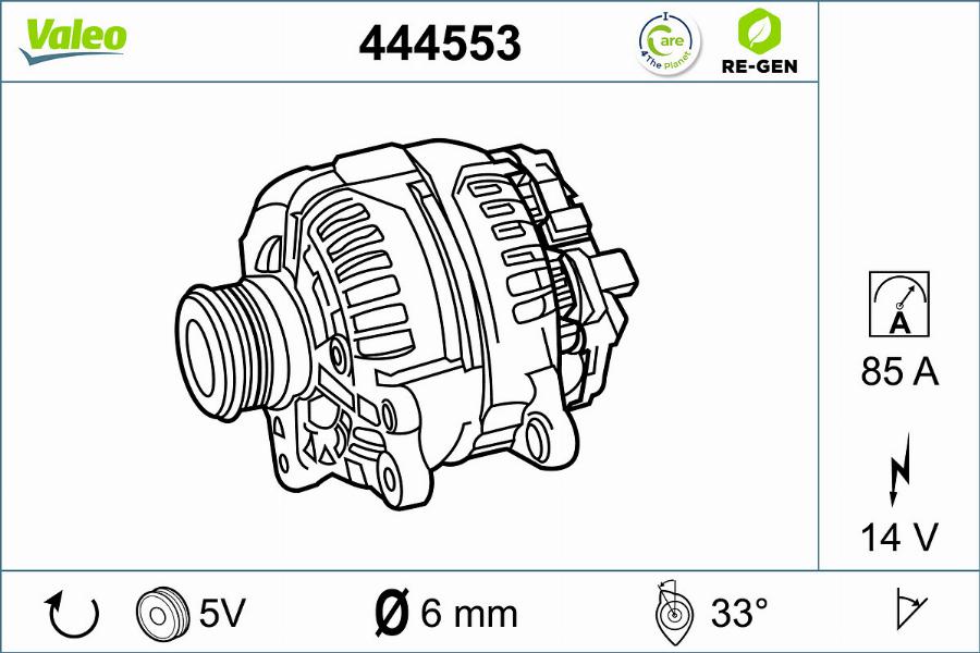 Valeo 444553 - Ģenerators adetalas.lv