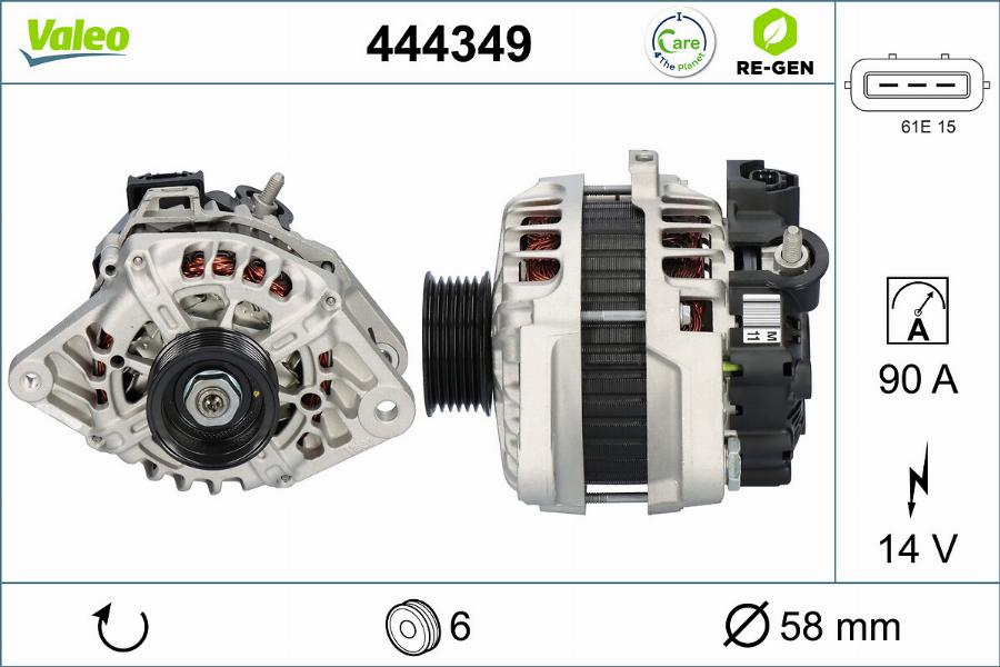 Valeo 444349 - Ģenerators adetalas.lv