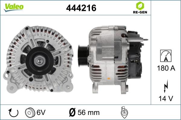 Valeo 444216 - Ģenerators adetalas.lv