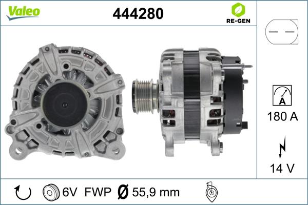 Valeo 444280 - Ģenerators adetalas.lv