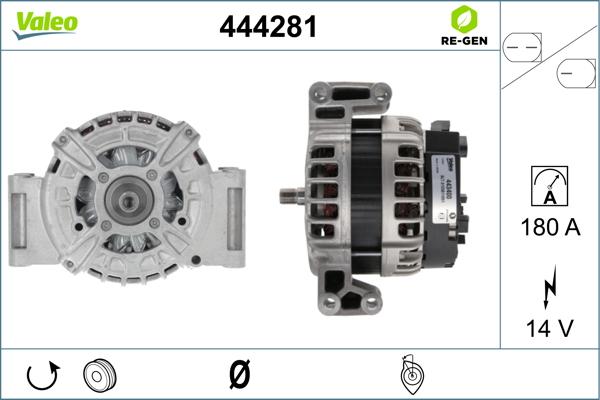 Valeo 444281 - Ģenerators adetalas.lv