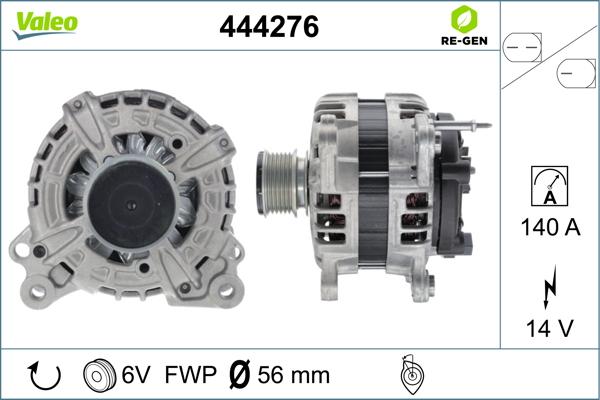 Valeo 444276 - Ģenerators adetalas.lv