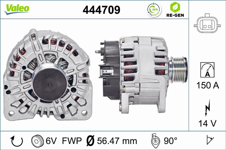 Valeo 444709 - Ģenerators adetalas.lv