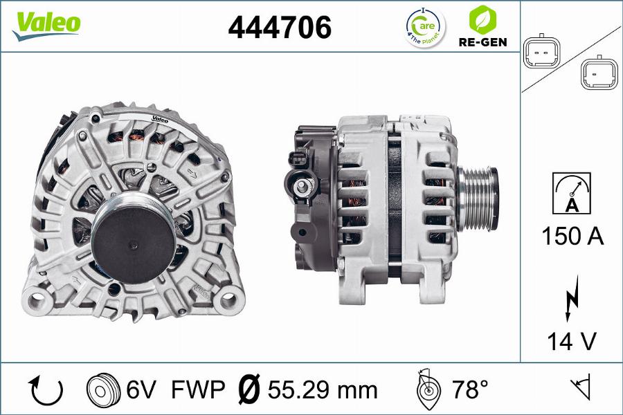 Valeo 444706 - Ģenerators adetalas.lv