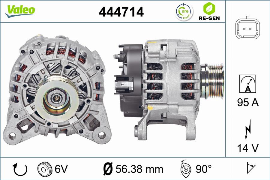 Valeo 444714 - Ģenerators adetalas.lv