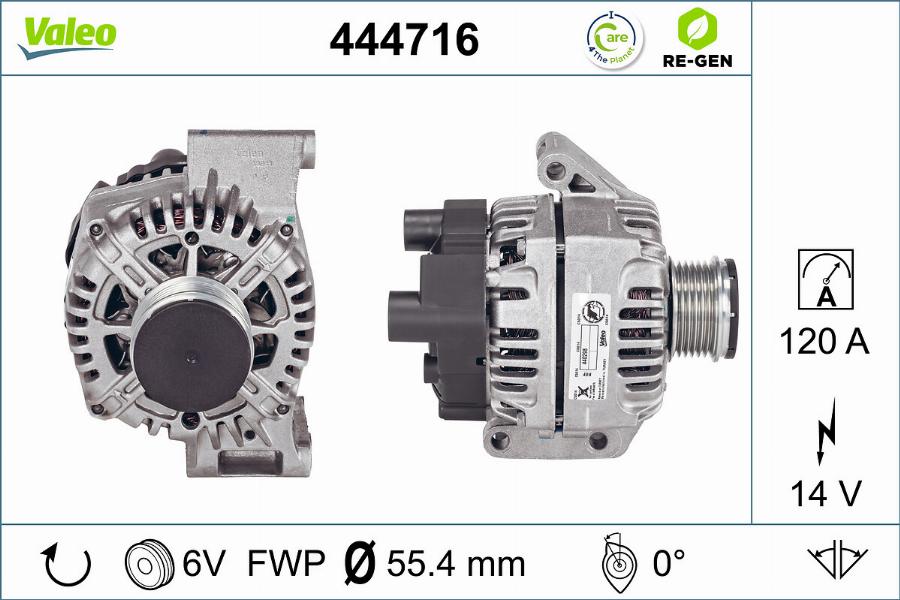 Valeo 444716 - Ģenerators adetalas.lv