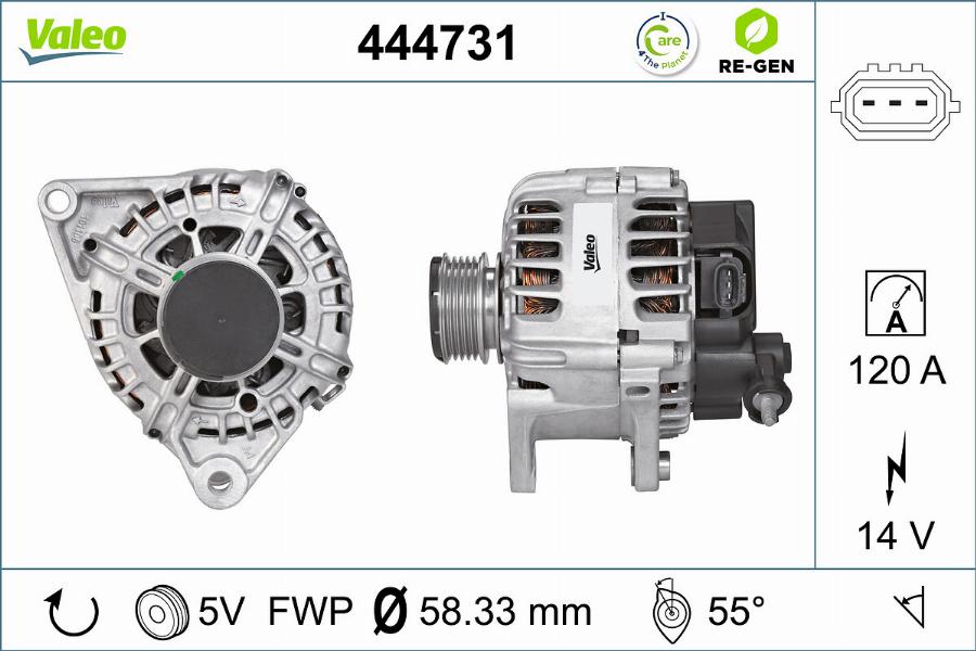 Valeo 444731 - Ģenerators adetalas.lv