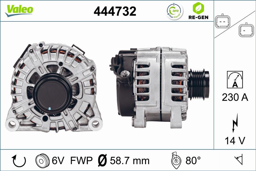 Valeo 444732 - Ģenerators adetalas.lv