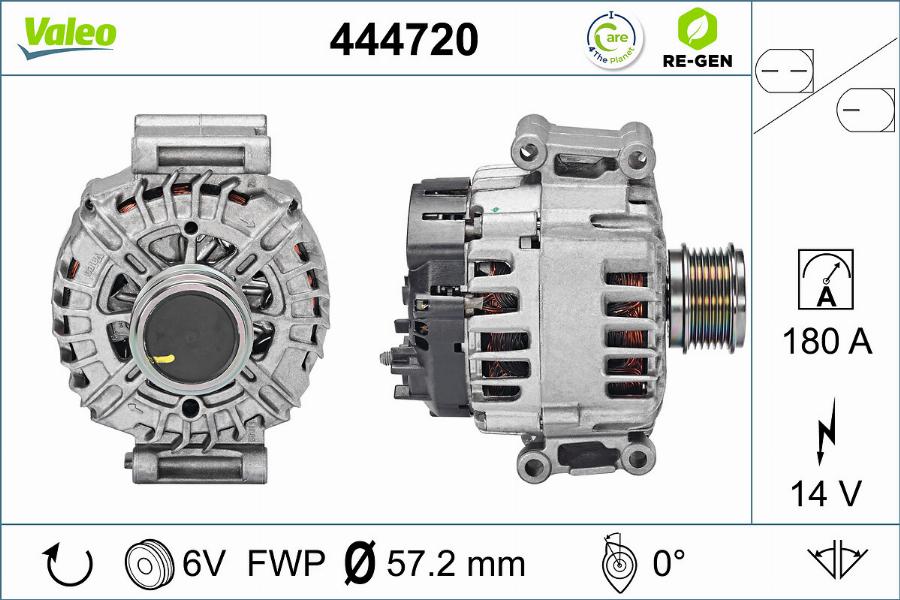 Valeo 444720 - Ģenerators adetalas.lv