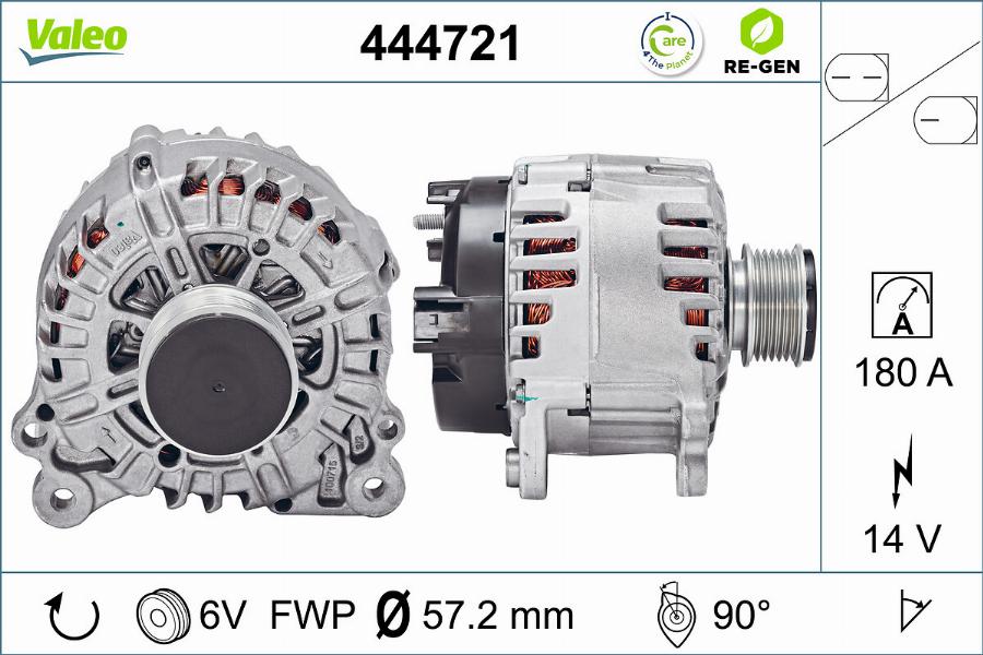 Valeo 444721 - Ģenerators adetalas.lv