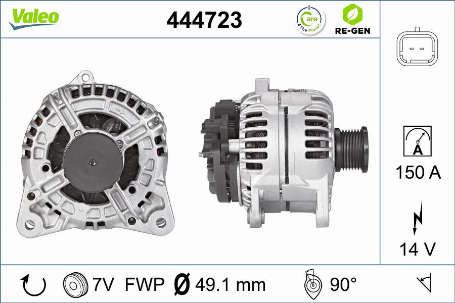 Valeo 444723 - Ģenerators adetalas.lv