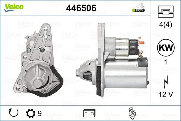 Valeo 446506 - Starteris adetalas.lv