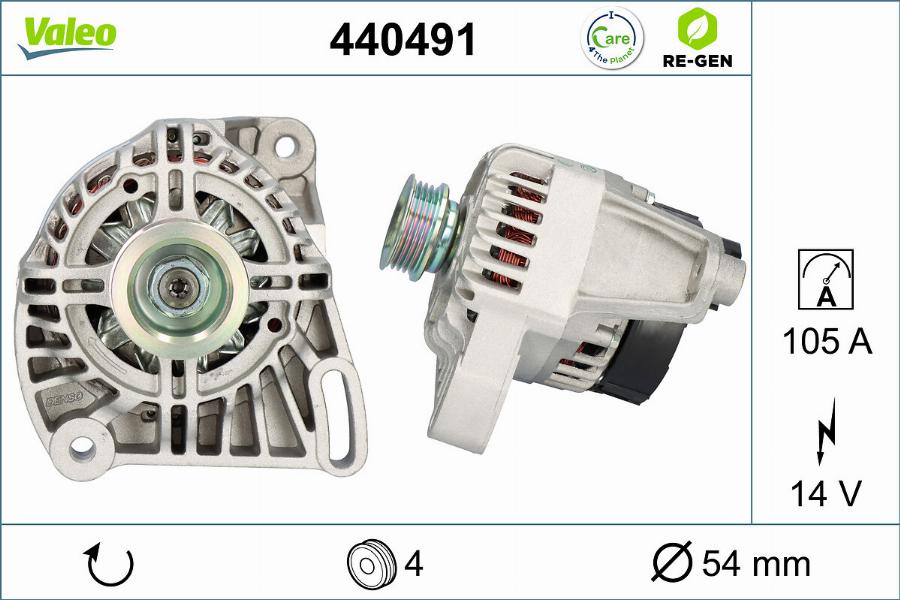 Valeo 440491 - Ģenerators adetalas.lv