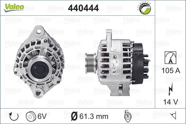 Valeo 440444 - Ģenerators adetalas.lv