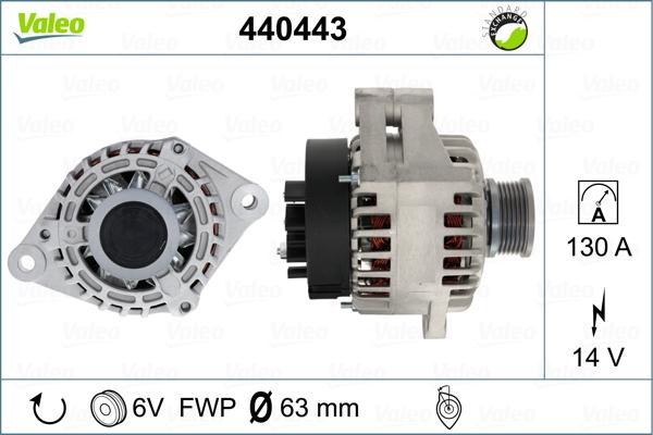 Valeo 440443 - Ģenerators adetalas.lv