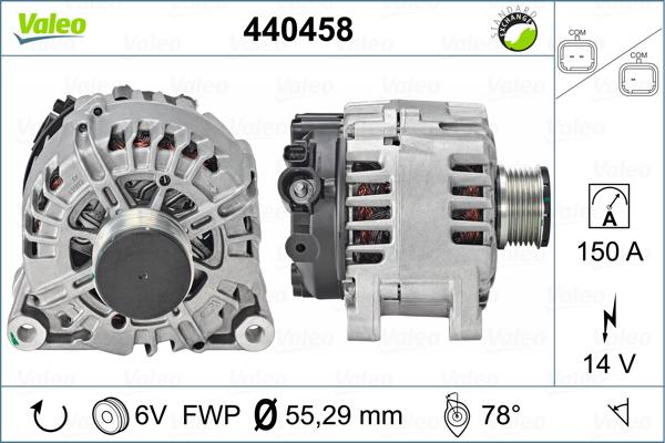 Valeo 44.04.58 - Ģenerators adetalas.lv