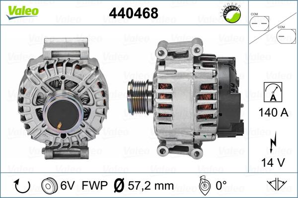 Valeo 440468 - Ģenerators adetalas.lv