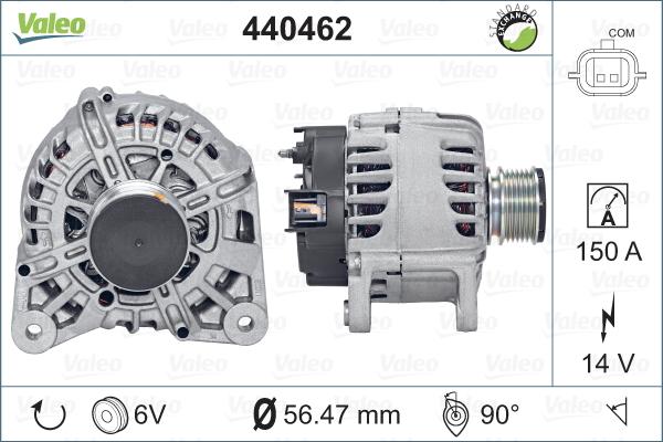 Valeo 440462 - Ģenerators adetalas.lv