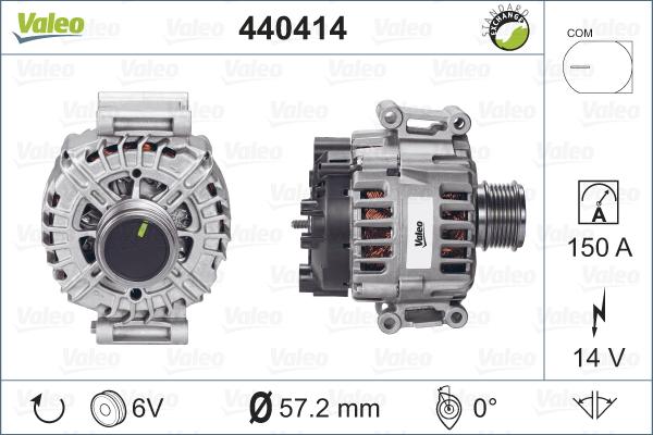 Valeo 440414 - Ģenerators adetalas.lv