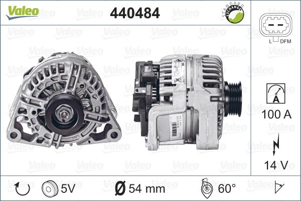 Valeo 440484 - Ģenerators adetalas.lv