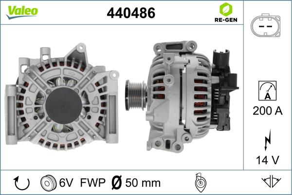 Valeo 440486 - Ģenerators adetalas.lv