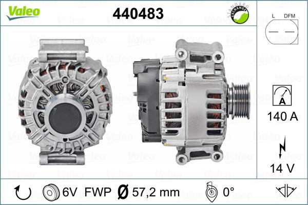 Valeo 440483 - Ģenerators adetalas.lv