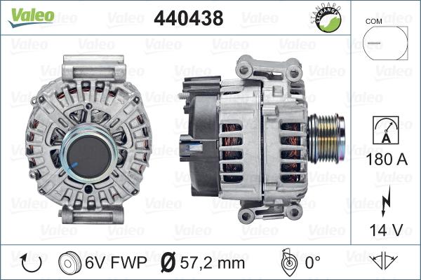 Valeo 440438 - Ģenerators adetalas.lv