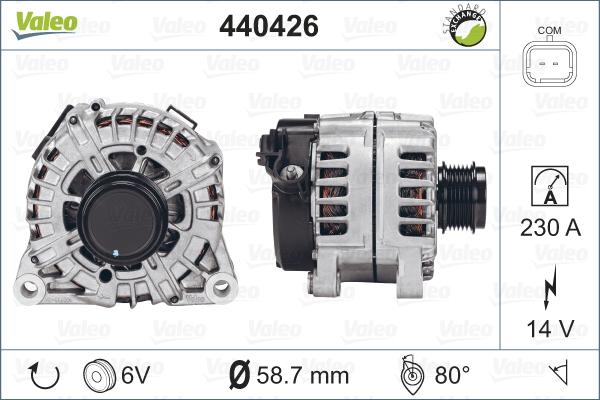 Valeo 440426 - Ģenerators adetalas.lv