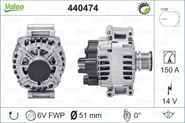 Valeo 440474 - Ģenerators adetalas.lv