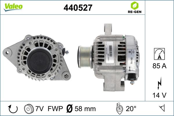 Valeo 440527 - Ģenerators adetalas.lv