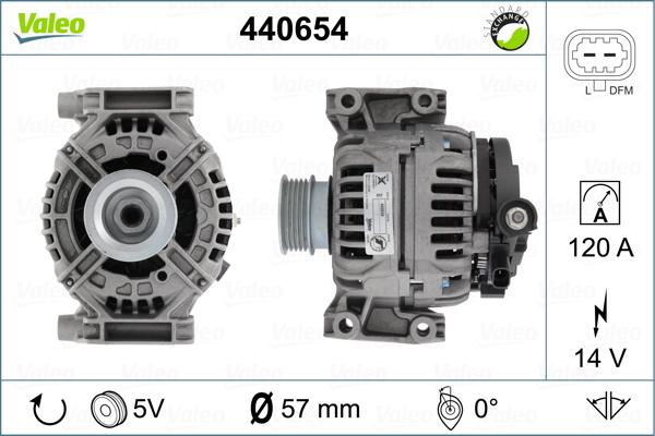 Valeo 440654 - Ģenerators adetalas.lv