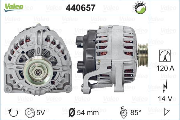 Valeo 440657 - Ģenerators adetalas.lv