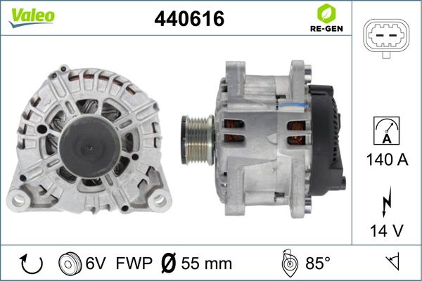 Valeo 440616 - Ģenerators adetalas.lv