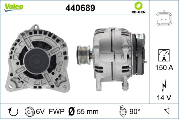 Valeo 440689 - Ģenerators adetalas.lv